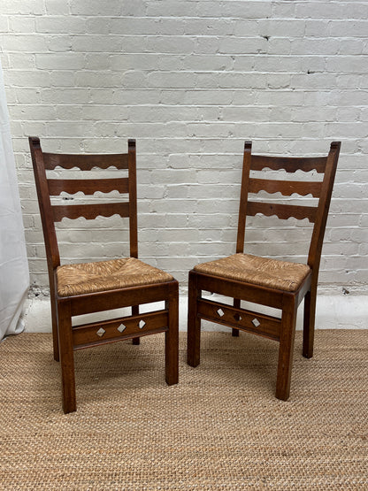 SET OF FOUR RUSH DINING CHAIRS