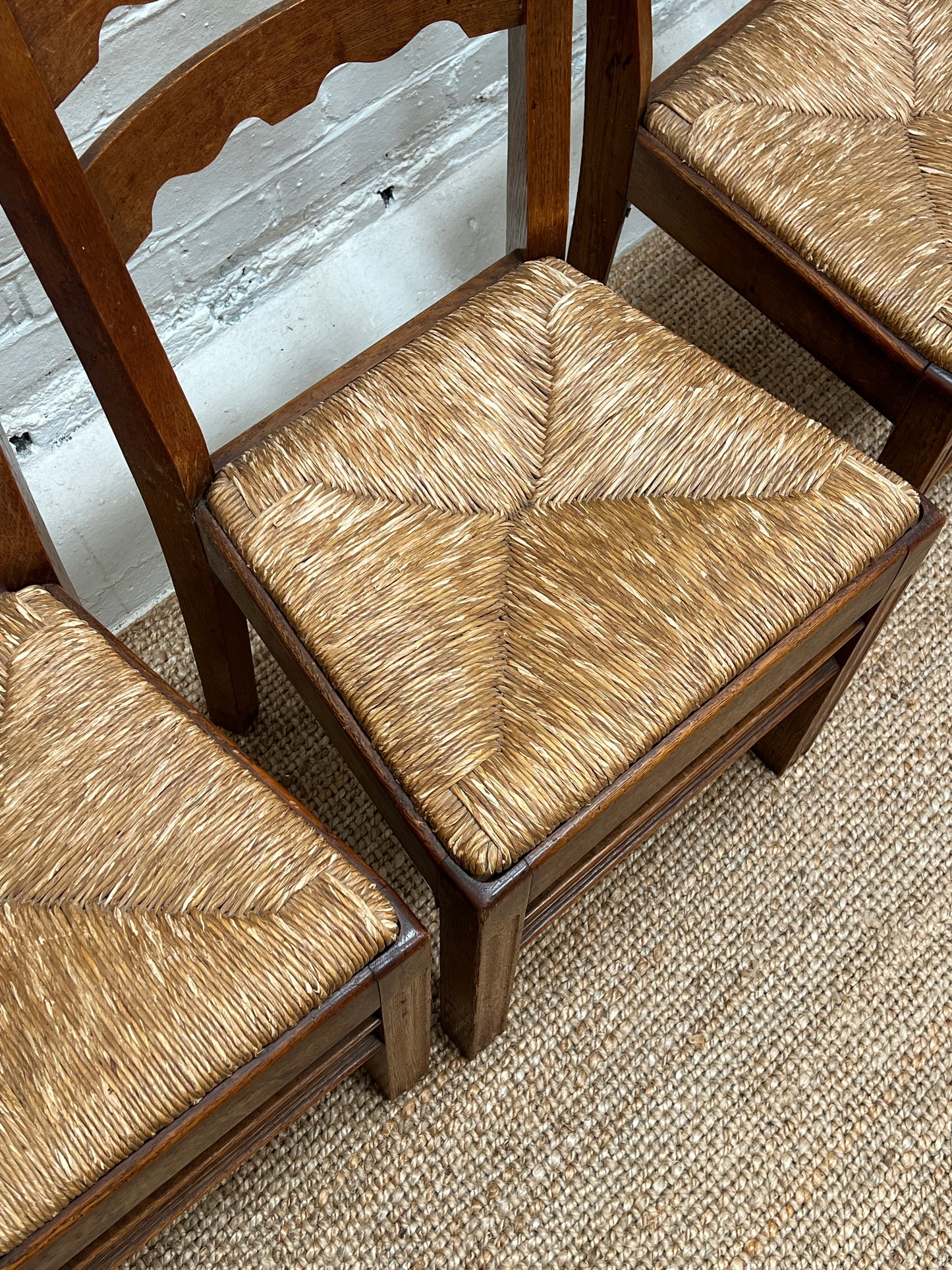 SET OF FOUR RUSH DINING CHAIRS