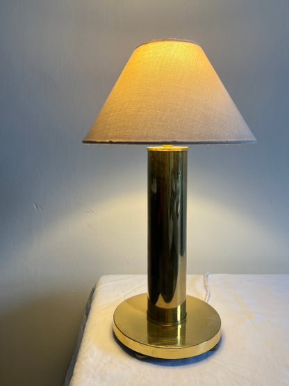 PAIR OF BRASS DANISH TABLE LIGHTS