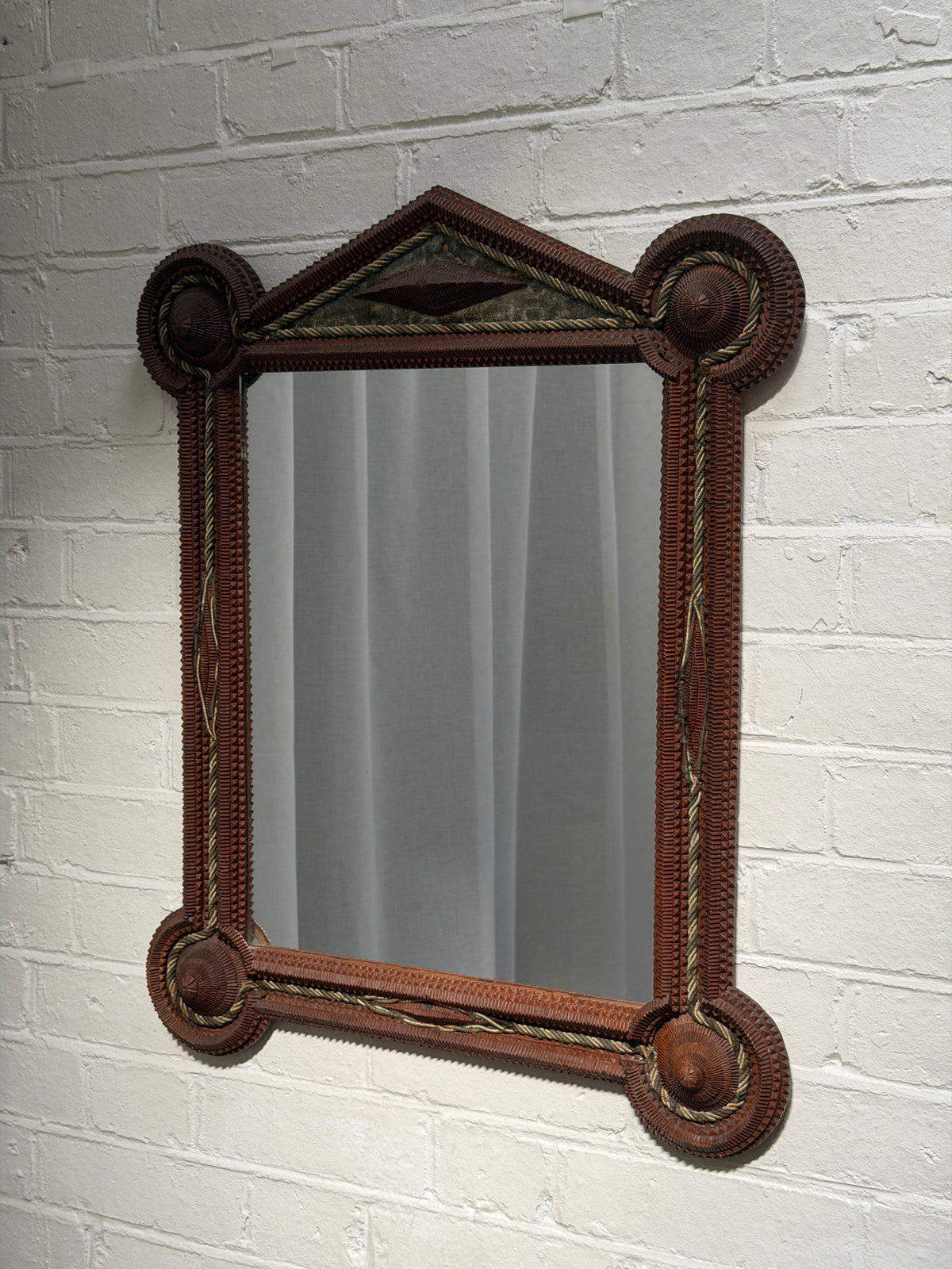 FRENCH TRAMP ART MIRROR