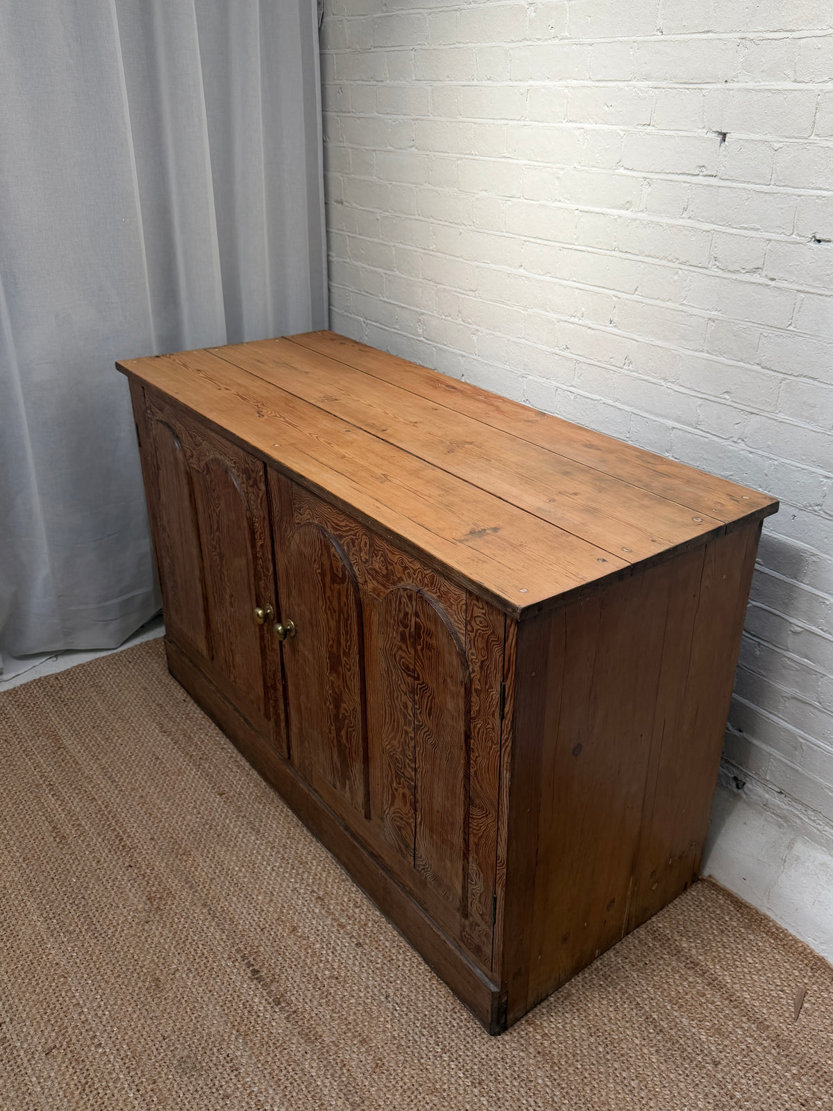 LARGE PINE ENGLISH SIDEBOARD