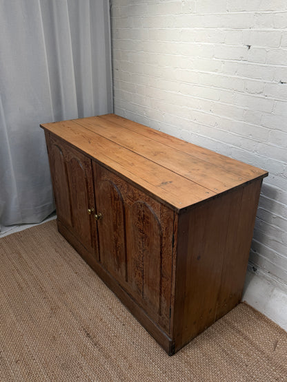 LARGE PINE ENGLISH SIDEBOARD