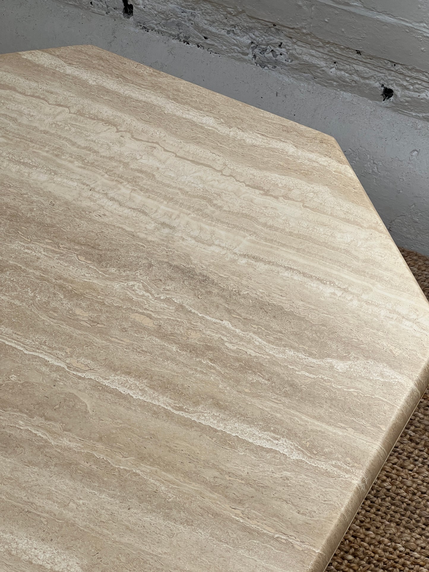 CREAM TRAVERTINE TABLE