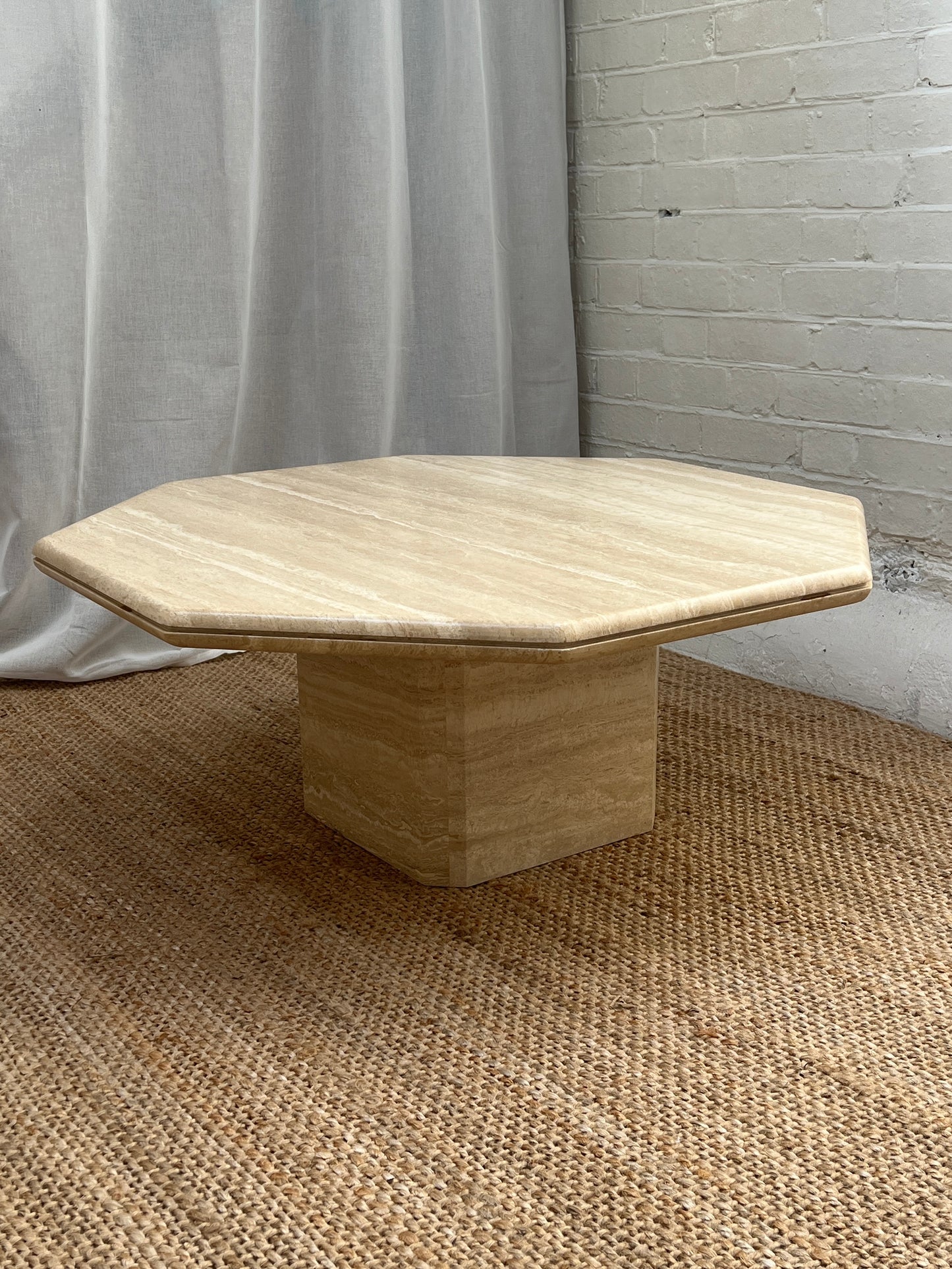 CREAM TRAVERTINE TABLE