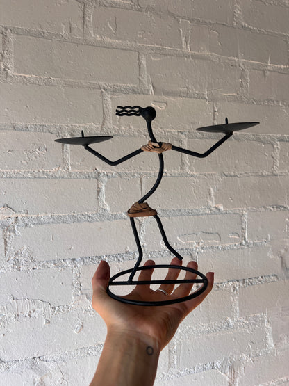 'PERSON IN THE WIND' DANISH CANDLE HOLDER