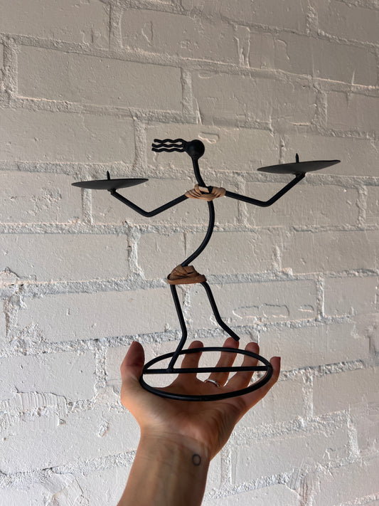 'PERSON IN THE WIND' DANISH CANDLE HOLDER