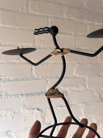 'PERSON IN THE WIND' DANISH CANDLE HOLDER