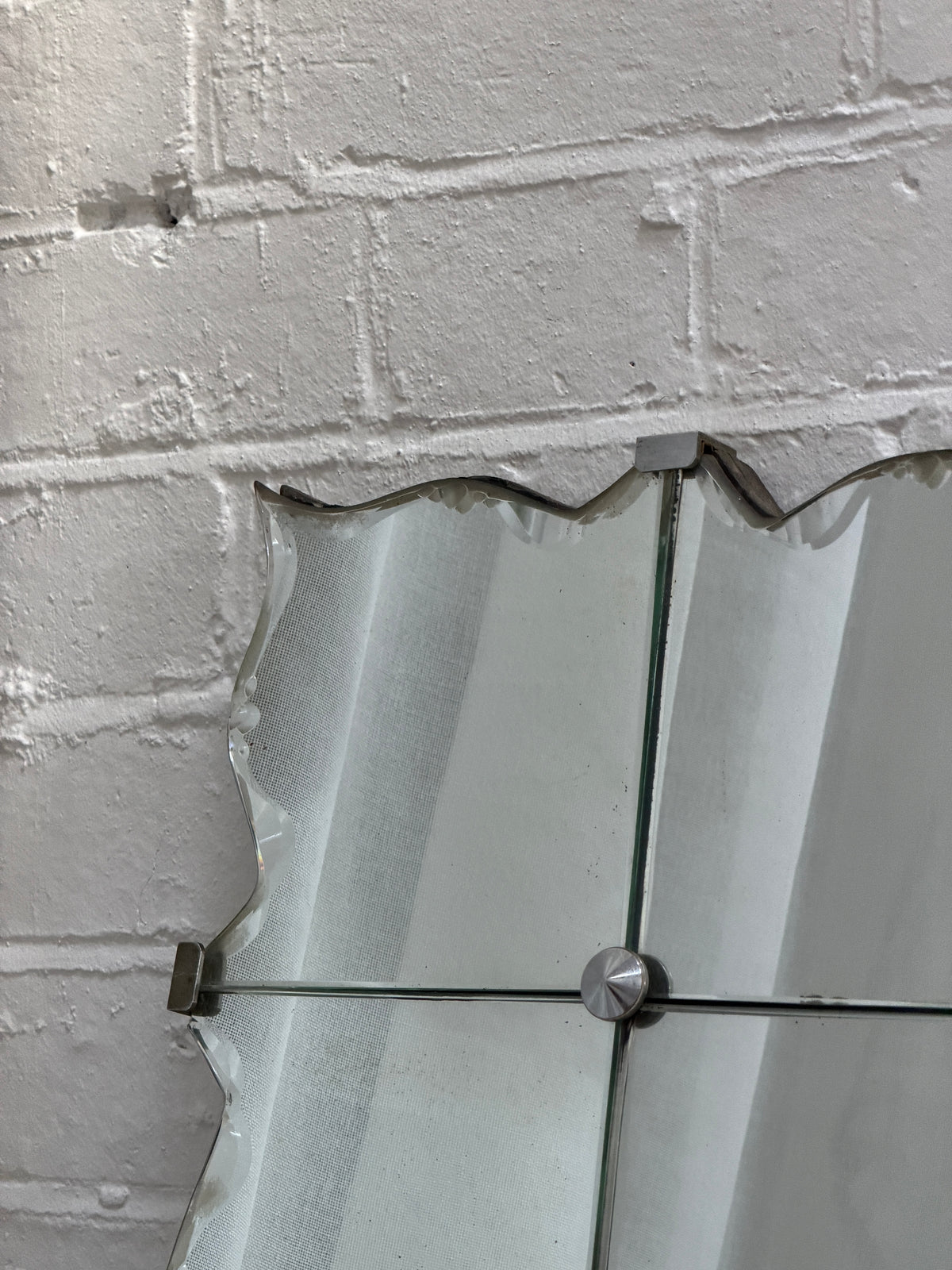 FRENCH 30S SECTIONAL BEVELLED EDGE MIRROR