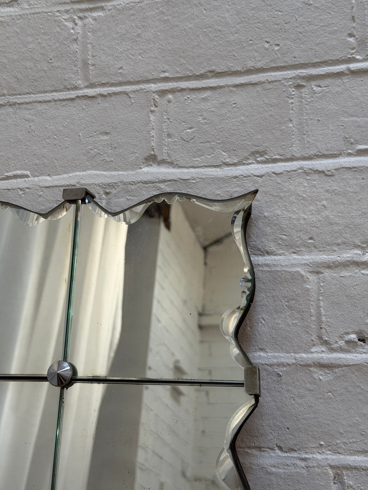FRENCH 30S SECTIONAL BEVELLED EDGE MIRROR