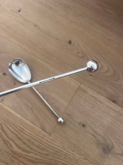 SILVER BALL SERVING SPOONS