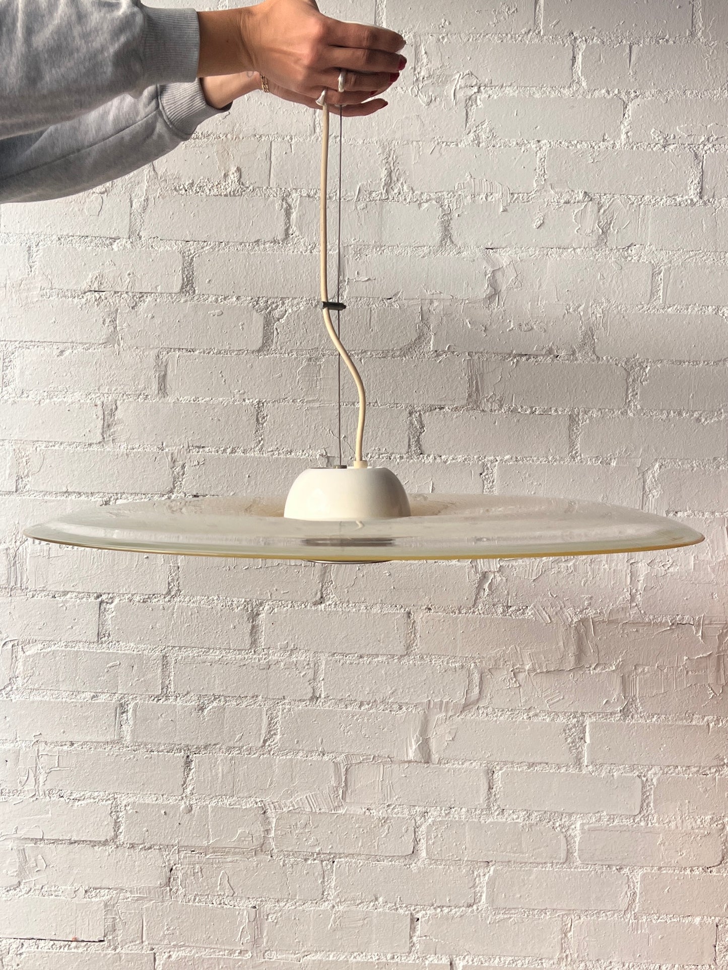 BUTTER YELLOW MURANO CEILING PENDANT