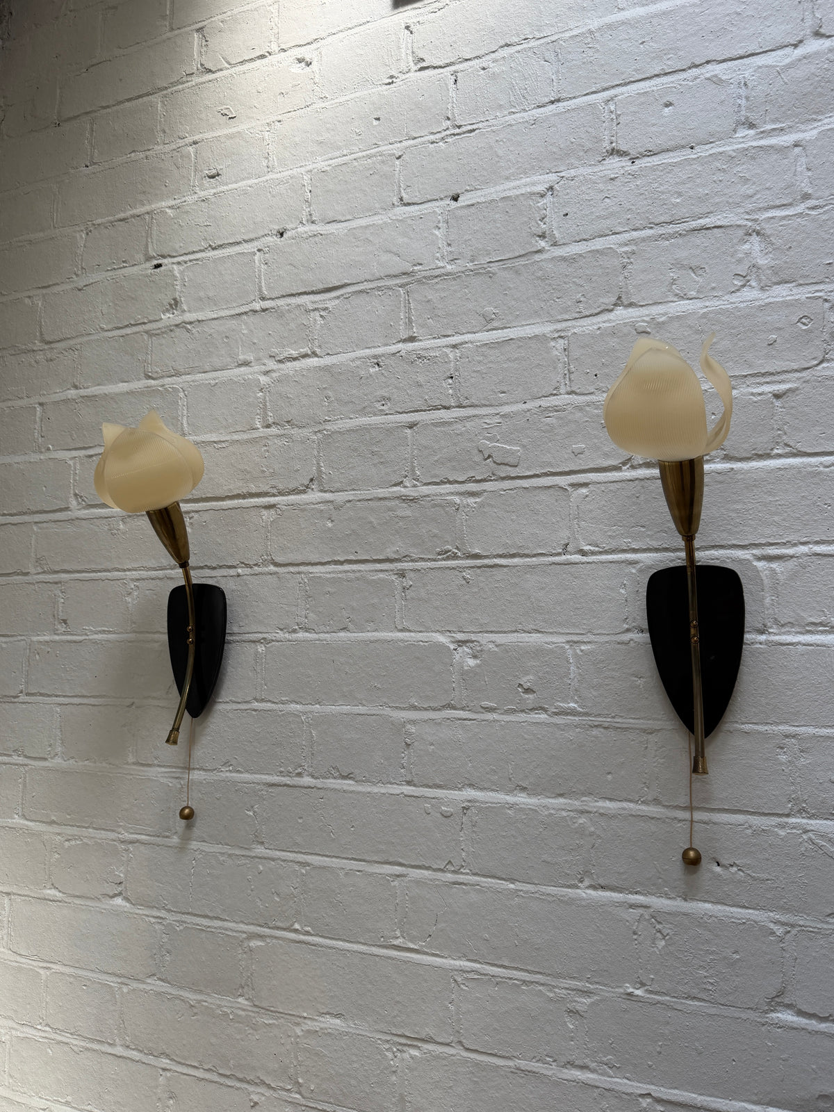 PAIR OF SWEDISH 50S WALL LIGHTS