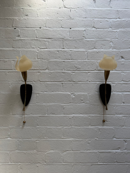PAIR OF SWEDISH 50S WALL LIGHTS
