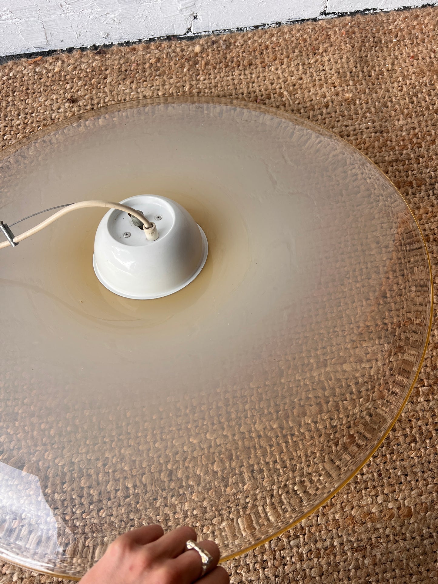 BUTTER YELLOW MURANO CEILING PENDANT
