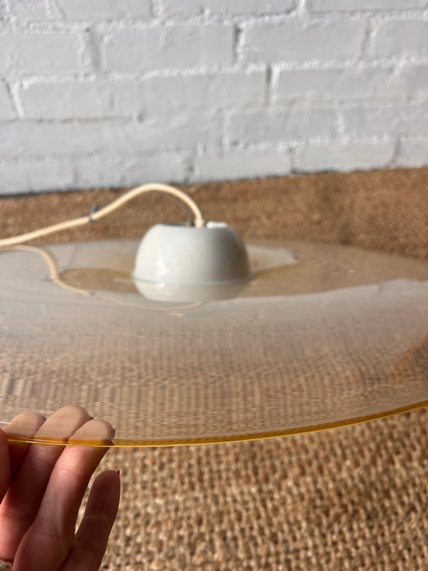 BUTTER YELLOW MURANO CEILING PENDANT