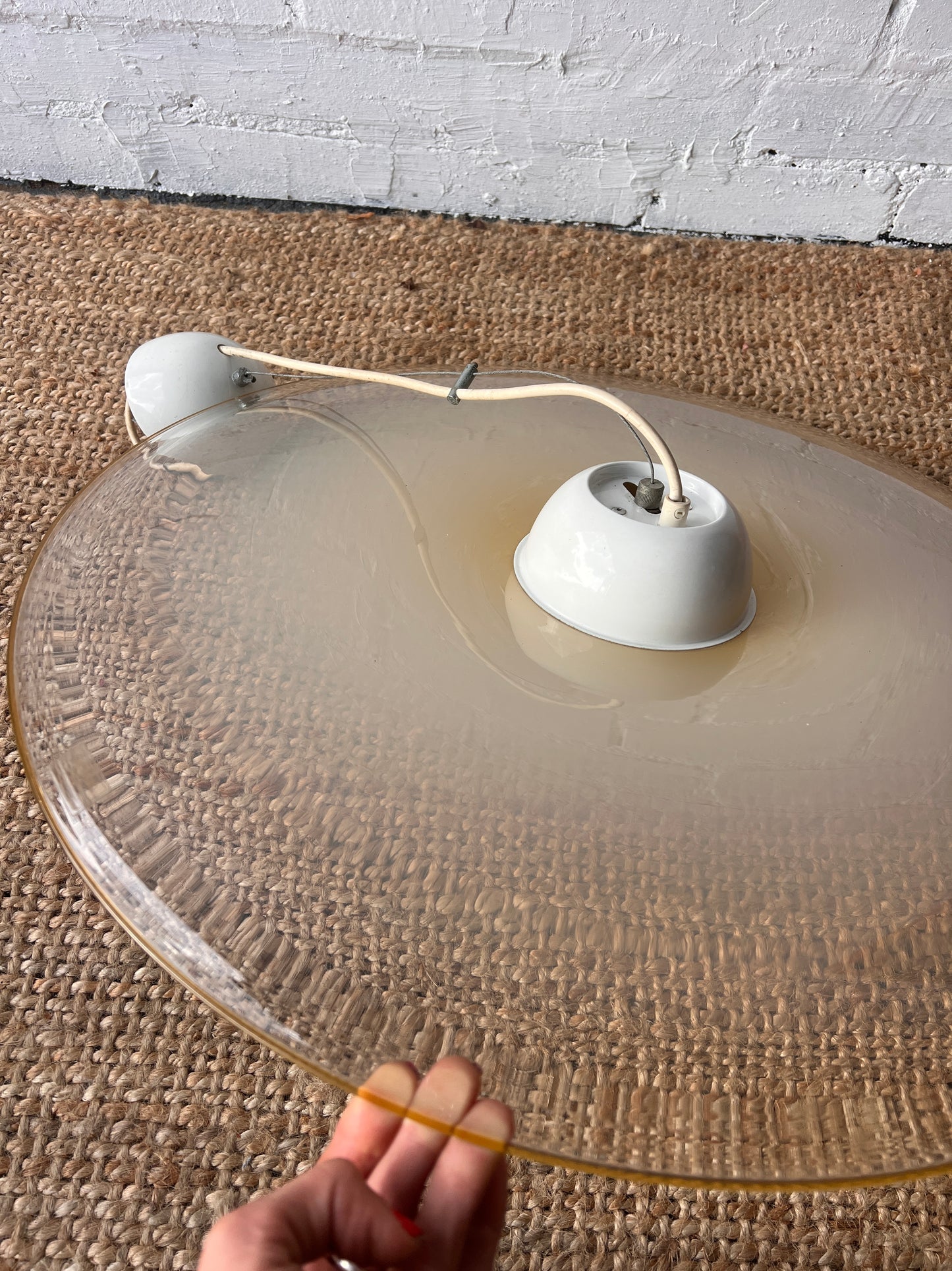 BUTTER YELLOW MURANO CEILING PENDANT
