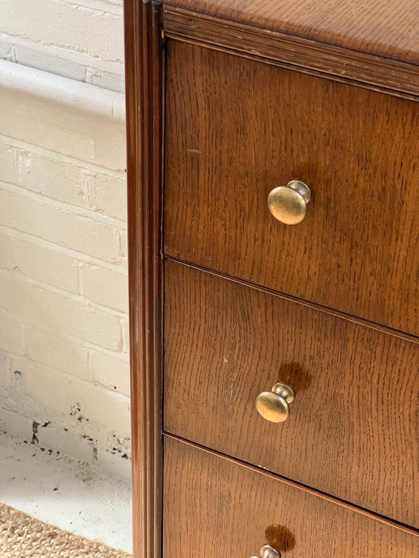 50S TALLBOY WITH BRASS HANDLES