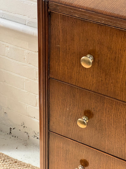 50S TALLBOY WITH BRASS HANDLES