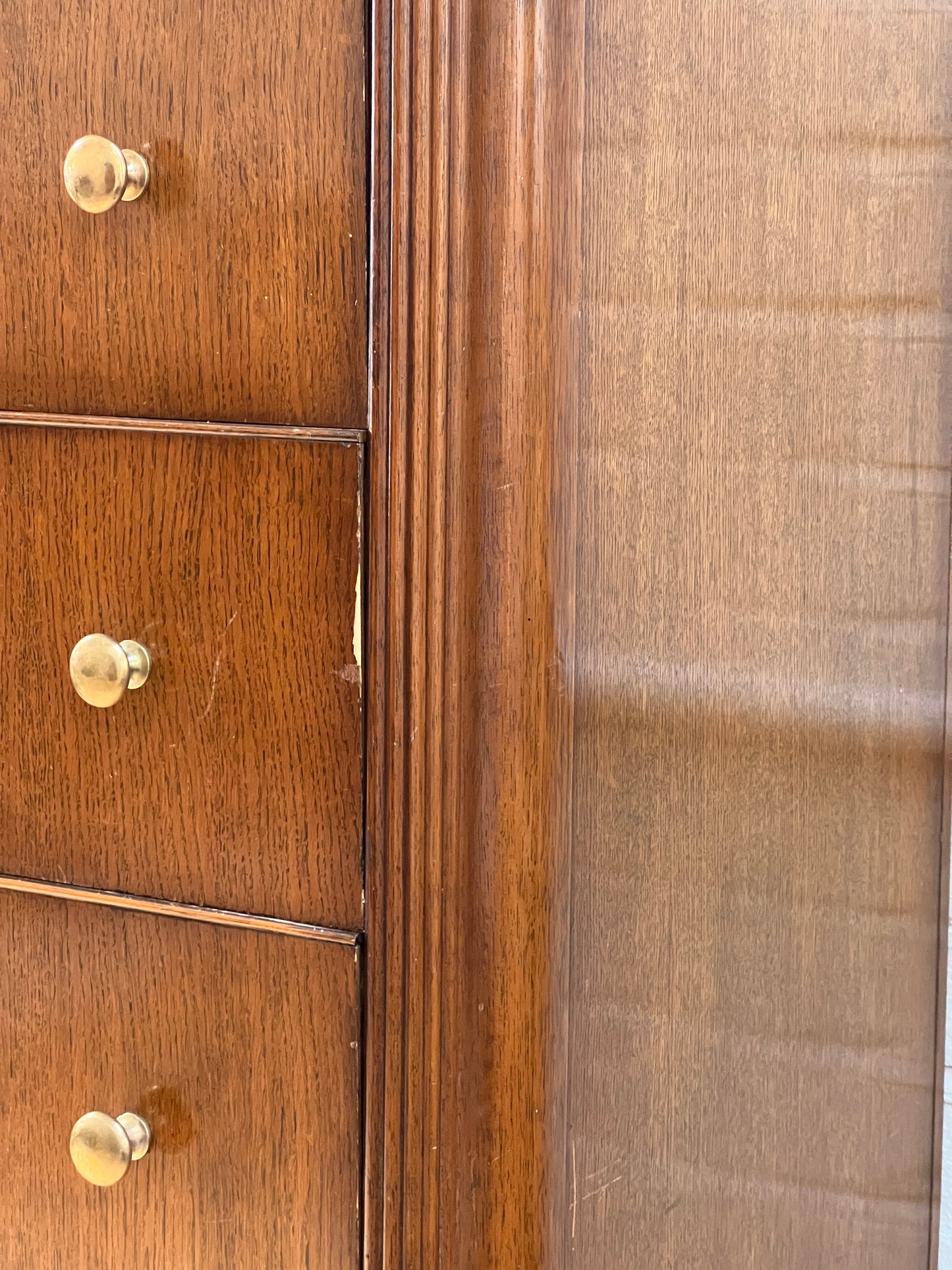 50S TALLBOY WITH BRASS HANDLES