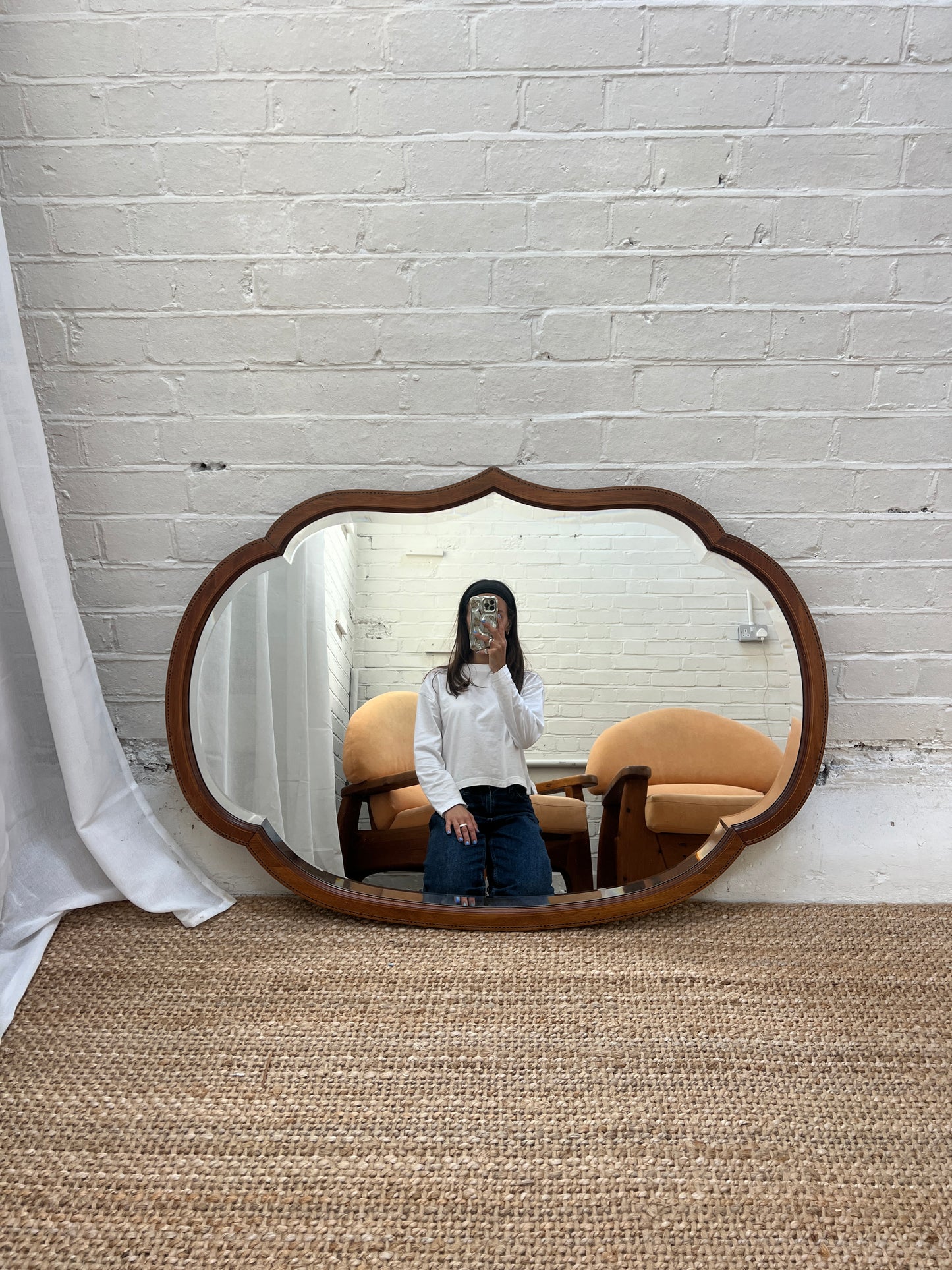 LARGE OVERMANTLE MIRROR