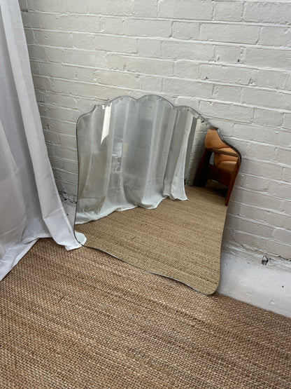 LARGE BEVELLED EDGE FRAMELESS MIRROR