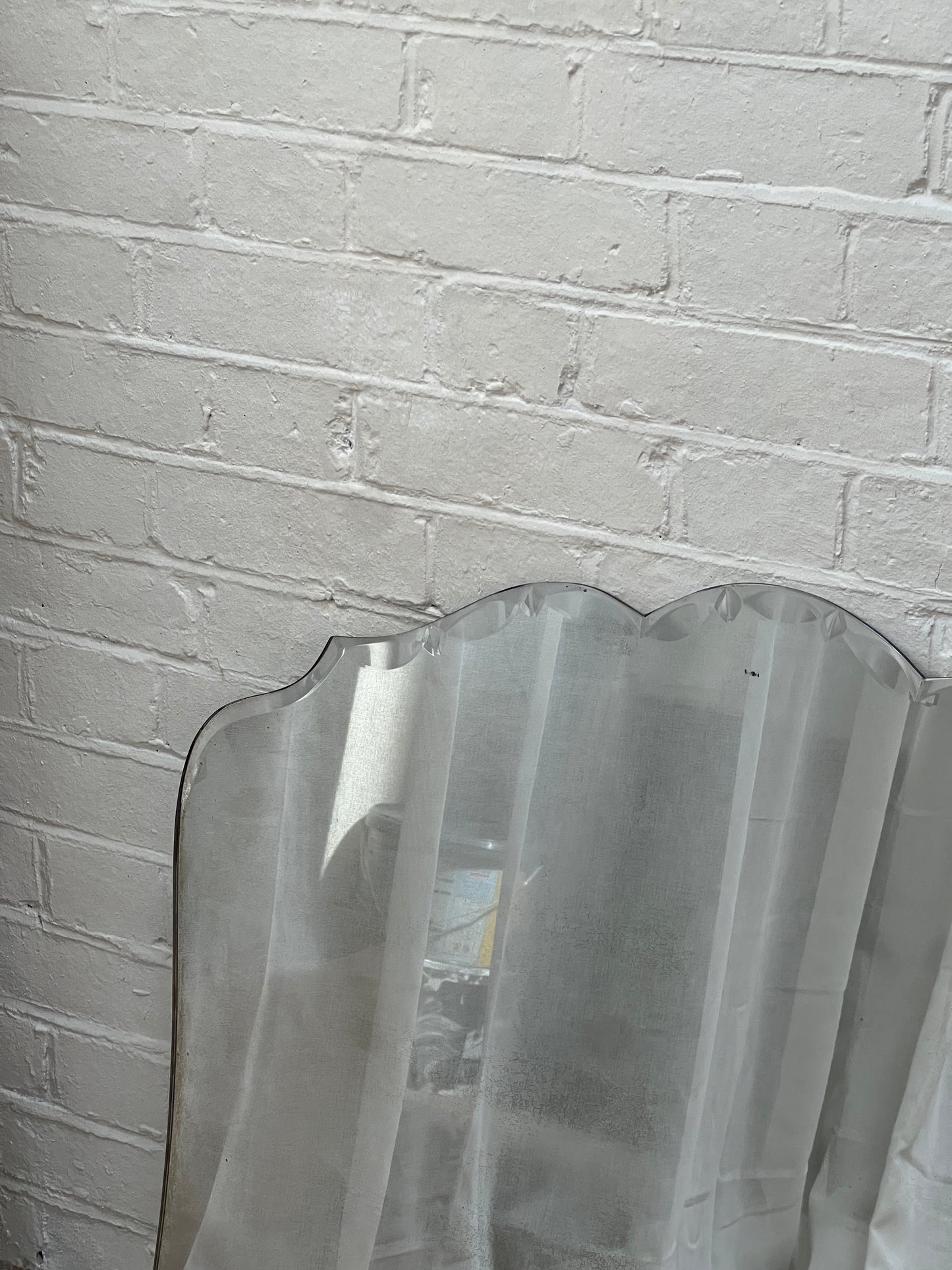 LARGE BEVELLED EDGE FRAMELESS MIRROR