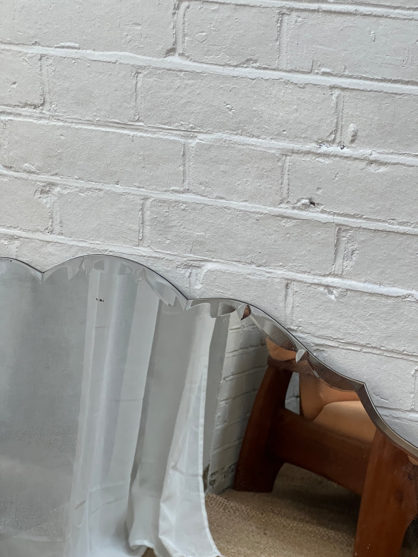 LARGE BEVELLED EDGE FRAMELESS MIRROR