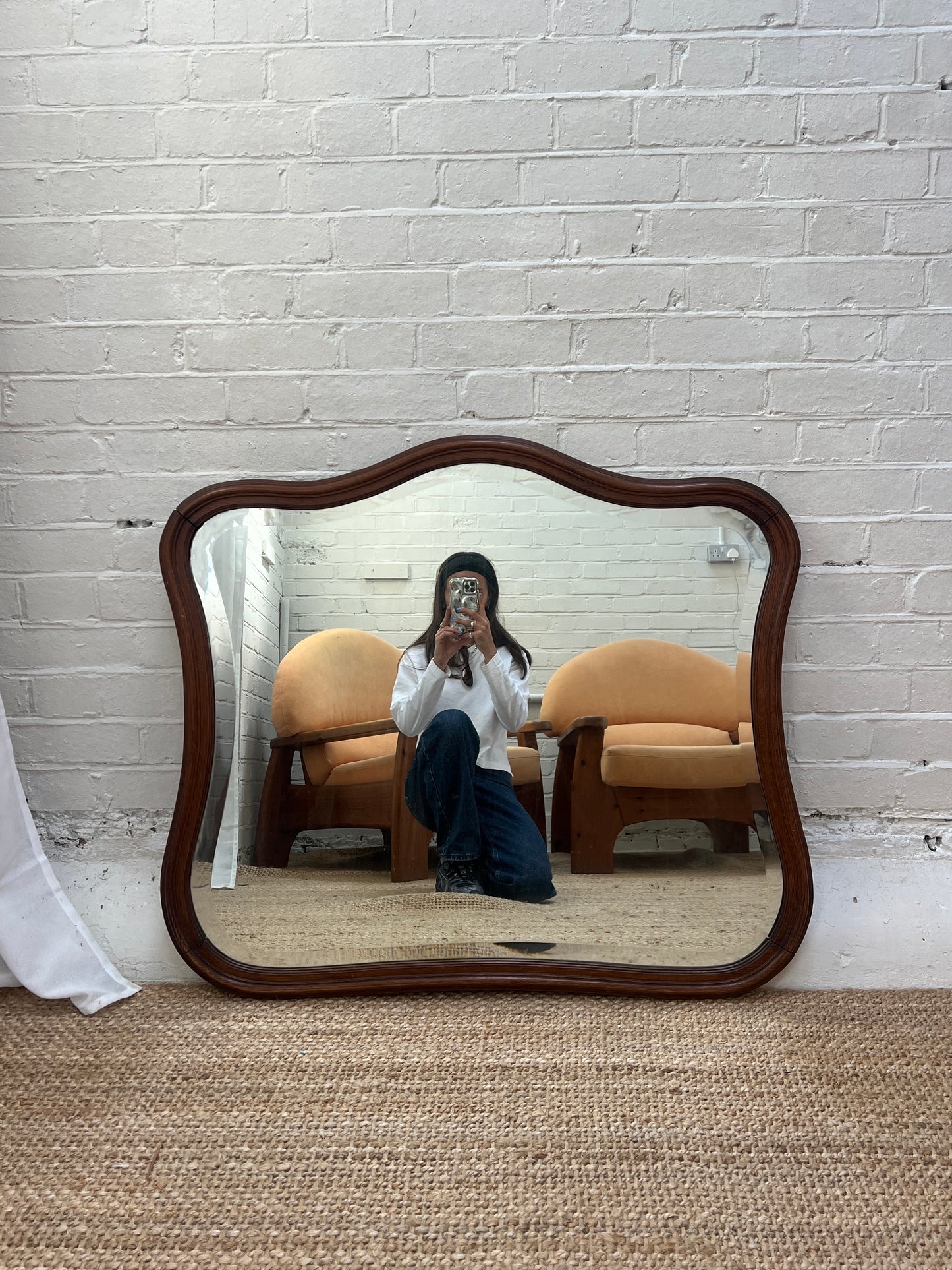 LARGE VICTORIAN MANTLE MIRROR