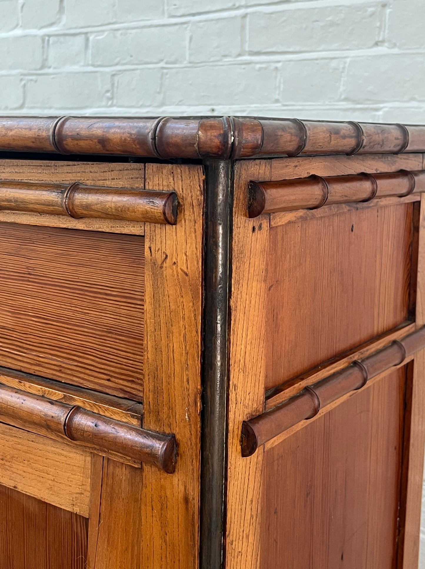 FRENCH FAUX BAMBOO CUPBOARD