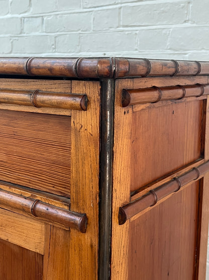 FRENCH FAUX BAMBOO CUPBOARD