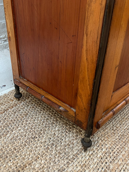 FRENCH FAUX BAMBOO CUPBOARD