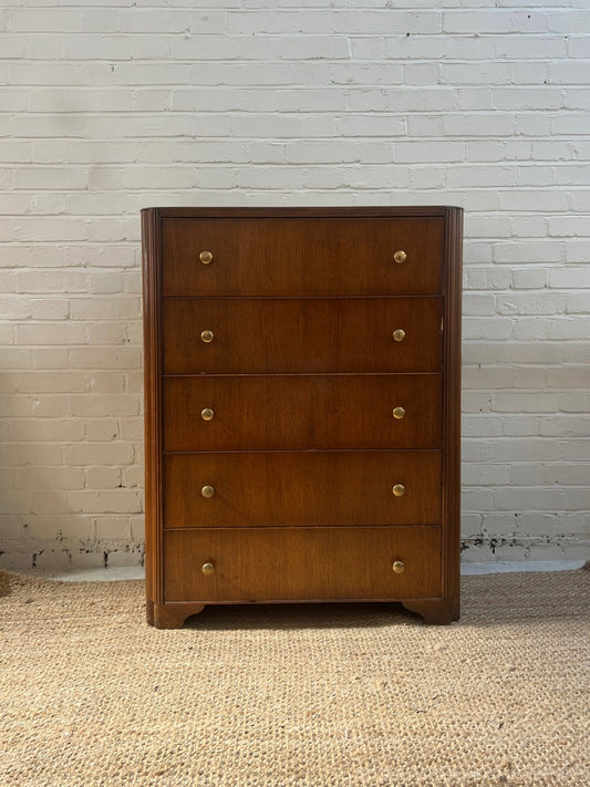 50S TALLBOY WITH BRASS HANDLES