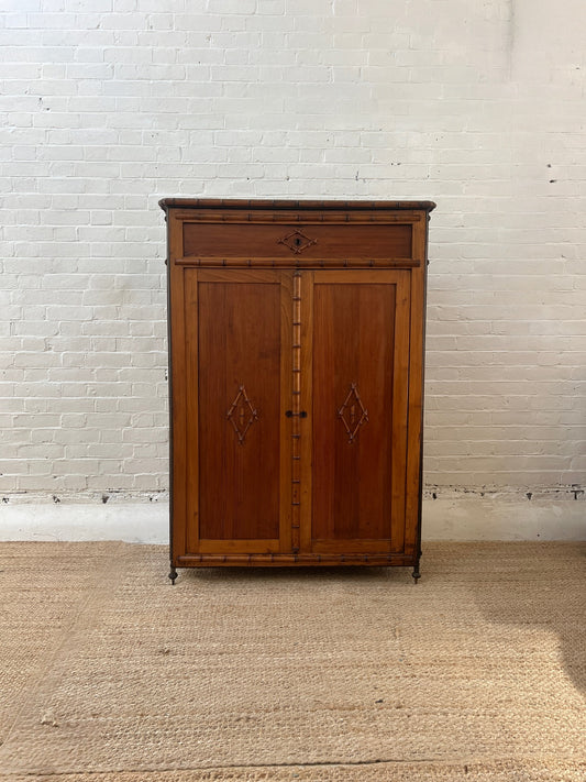 FRENCH FAUX BAMBOO CUPBOARD
