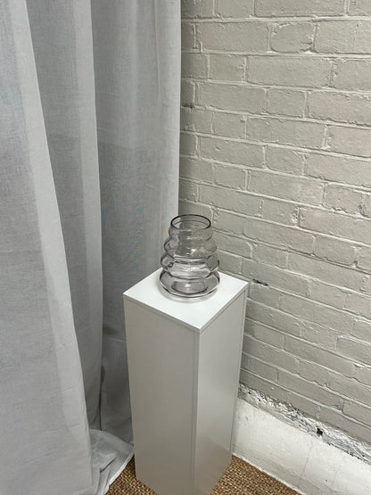 BEEHIVE GLASS VASE