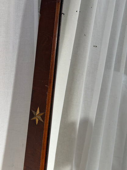 TALL WALNUT VENEER STAR MIRROR