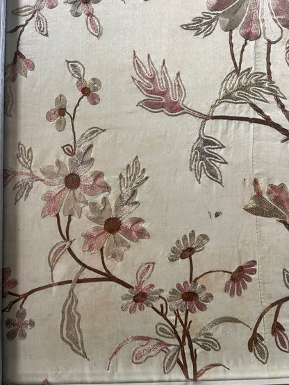 FRAMED FLORAL TAPESTRY