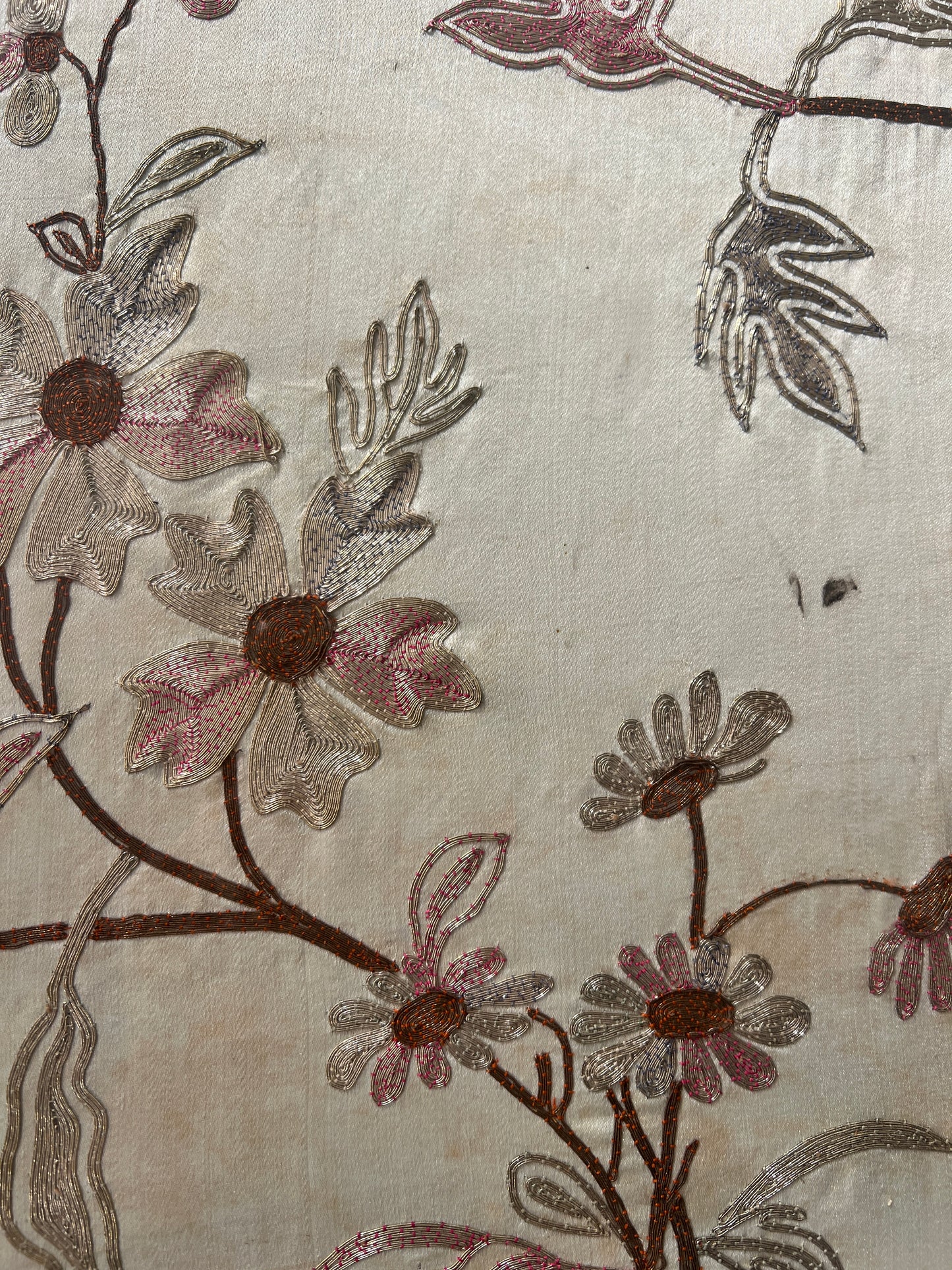 FRAMED FLORAL TAPESTRY