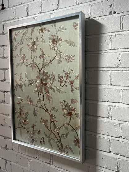 FRAMED FLORAL TAPESTRY