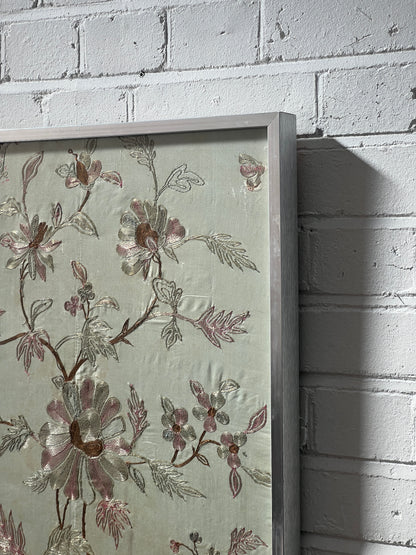 FRAMED FLORAL TAPESTRY