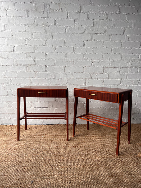PAIR OF 40S BEDSIDE TABLES