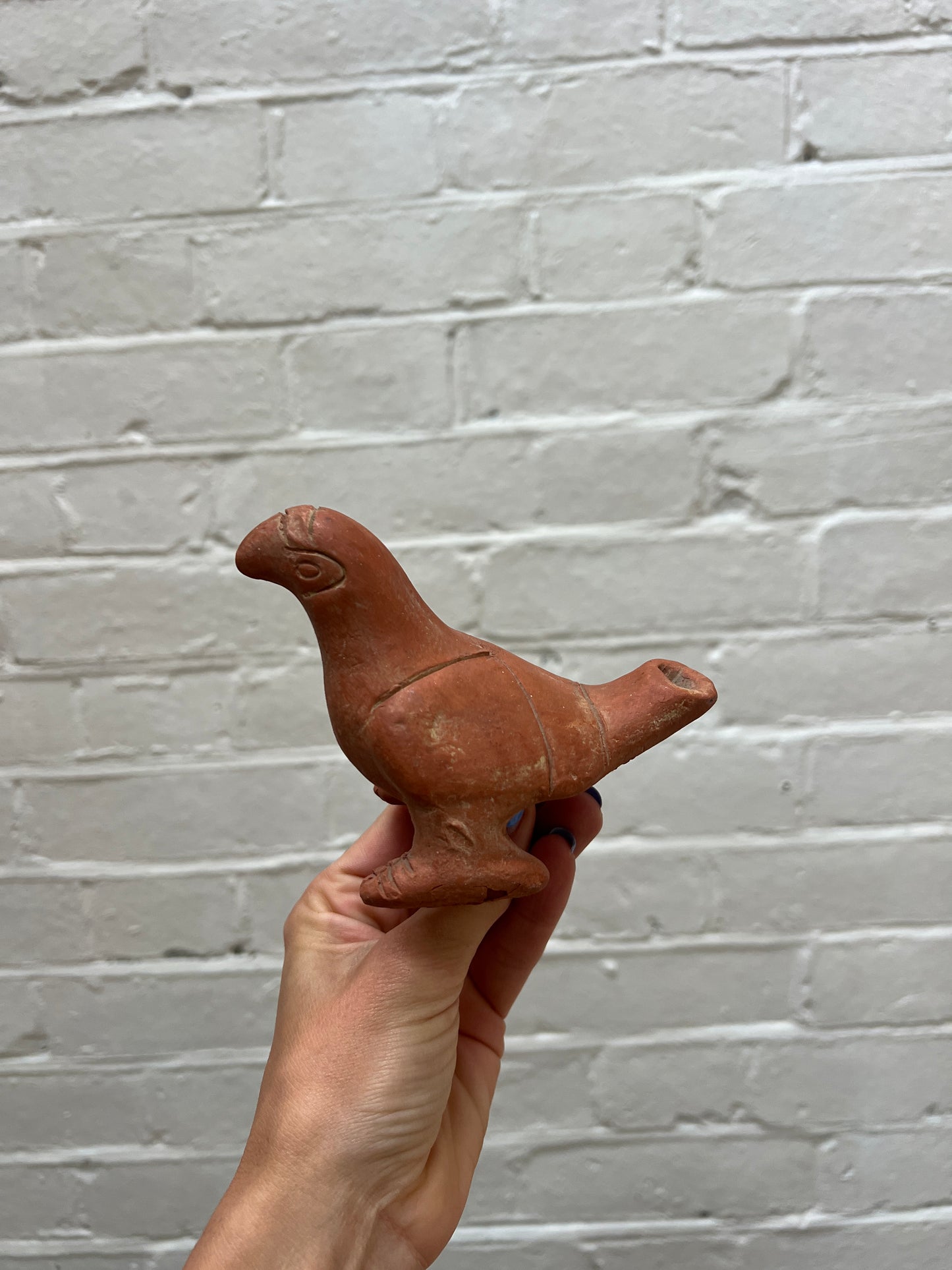 PAIR OF MEXICAN TERRACOTTA PARROTS