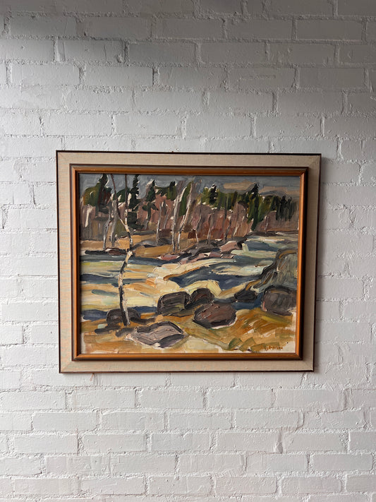 LARGE FOREST AND RIVER LANDSCAPE