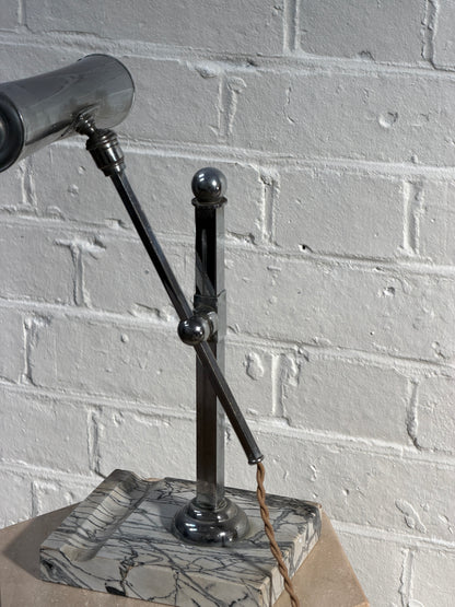 FRENCH ART DECO ADJUSTABLE DESK LAMP