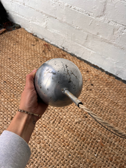 LARGE ITALIAN CHROME CEILING PENDANT