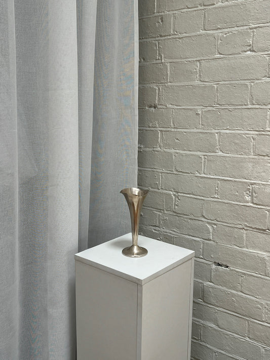 WEIGHTED SILVER VASE