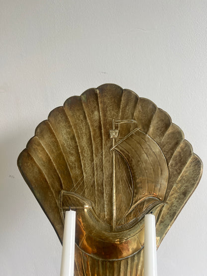 PAIR OF LARGE SWEDISH BOAT SCONCES