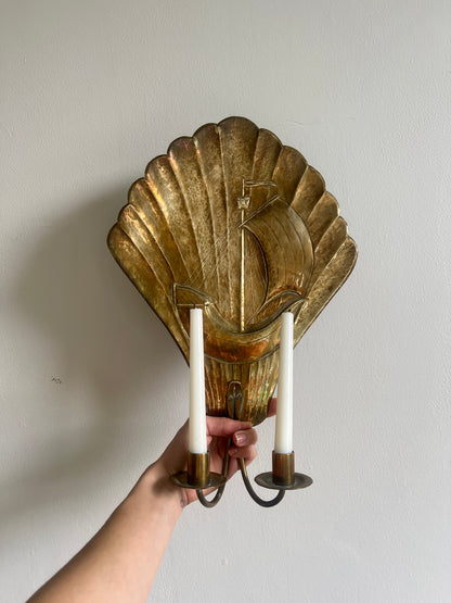 PAIR OF LARGE SWEDISH BOAT SCONCES