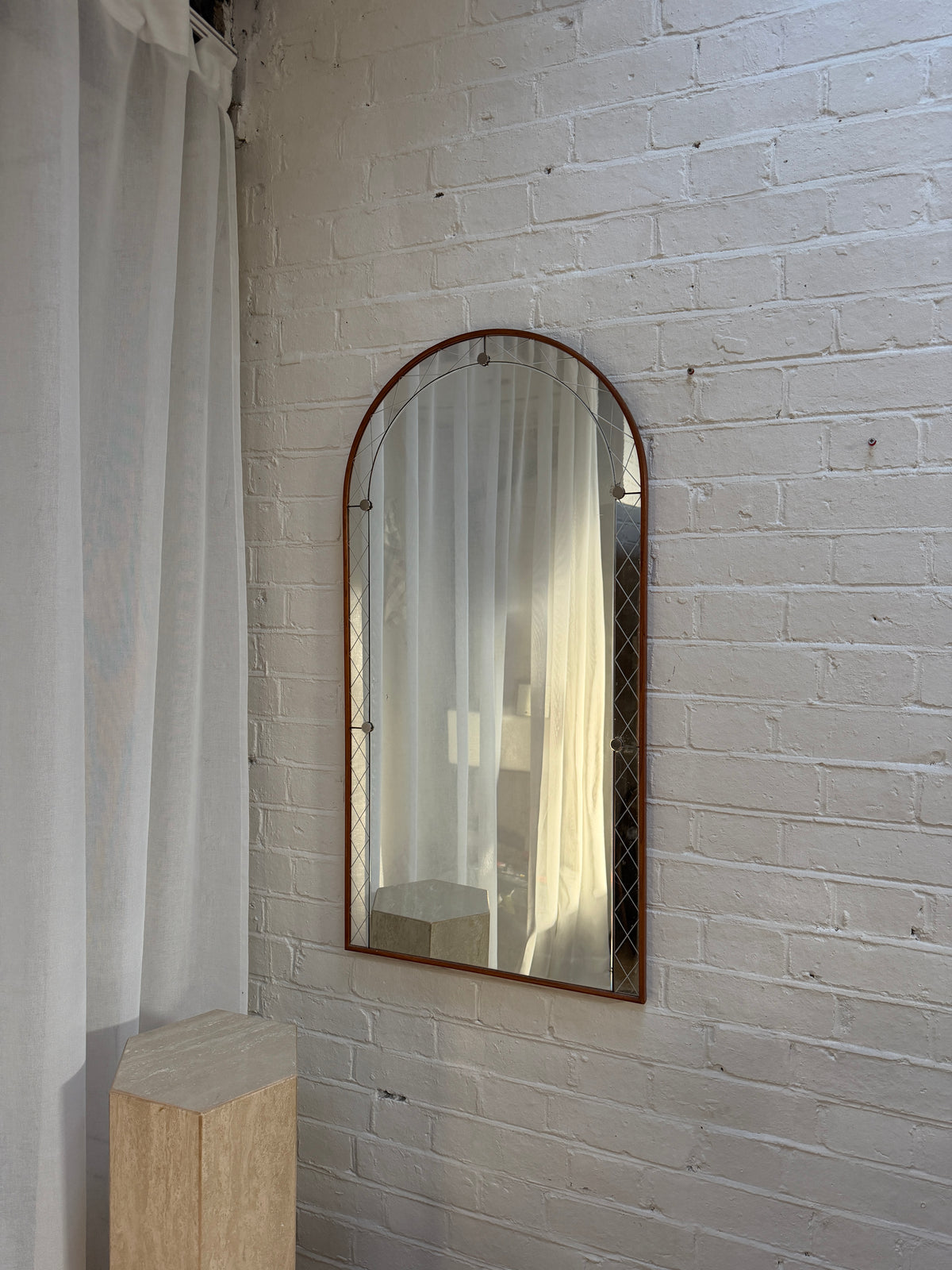 SWEDISH ARCH SECTIONAL MIRROR