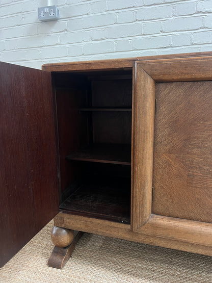 LARGE ART DECO SIDEBOARD WITH BALL FEET