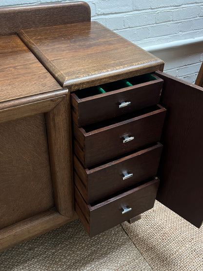 LARGE ART DECO SIDEBOARD WITH BALL FEET